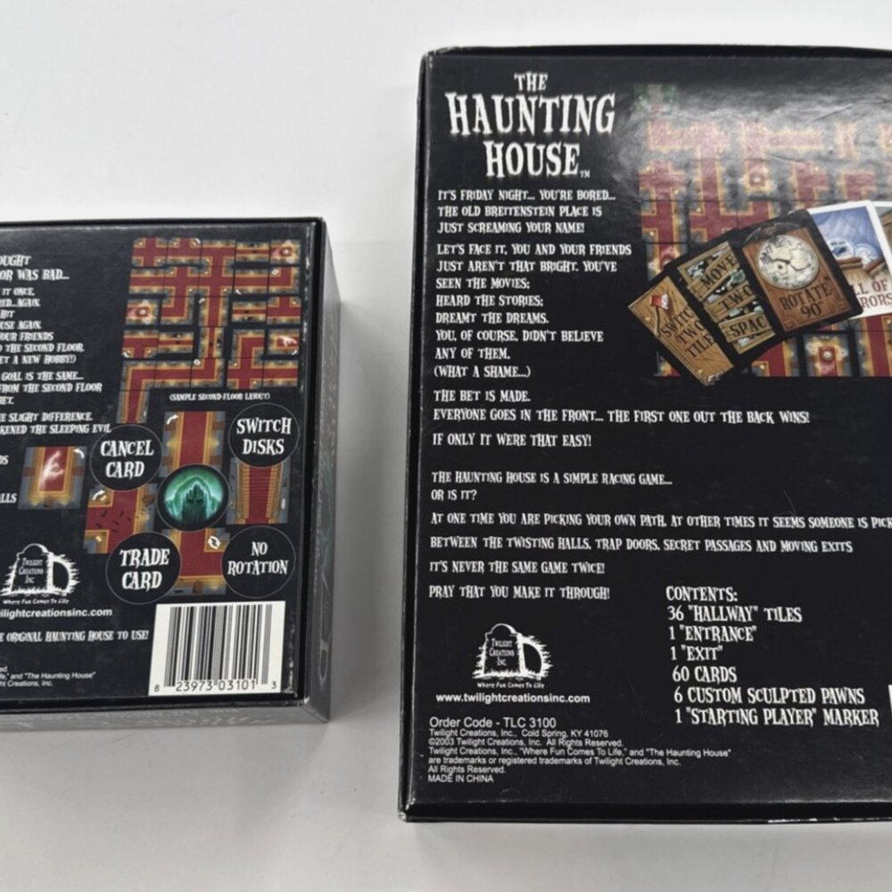 The Haunting House Board Game with 2nd Story Addition Lot Twilight Creation 2004 - Picture 3 of 9